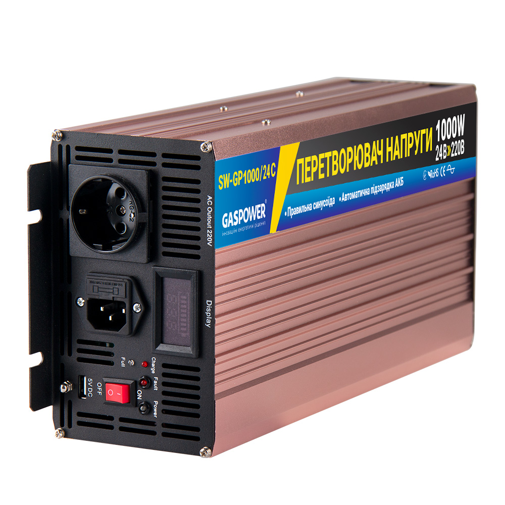 Джерело безперебійного живлення (інвертор) SW-GP1000/24C, 1000W